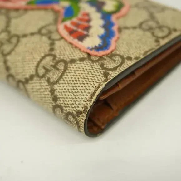 Gucci Wallet GG Supreme Brown Gold hardware - Picture 6 of 11